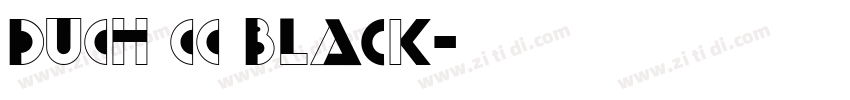 DUCH CC Black字体转换